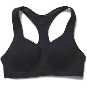 Under Armour Womens Heatgear 1259953 Black High Impact Cut Out Sports Bra